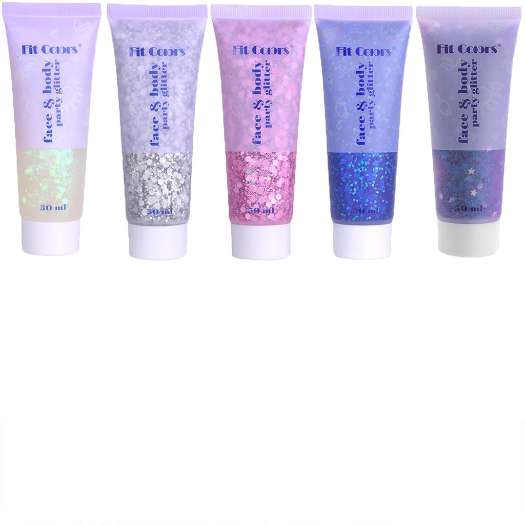 Angels Beauty Body Glitter Gel – 150ml Chunky Sequins for Face & Body