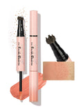 Anglicolor 2 in 1 Freckle Pen with Blush – Quick-Drying, Waterproof Freckles & Silky Liquid Blush (01 Light Brown + Soft Nude Pink)