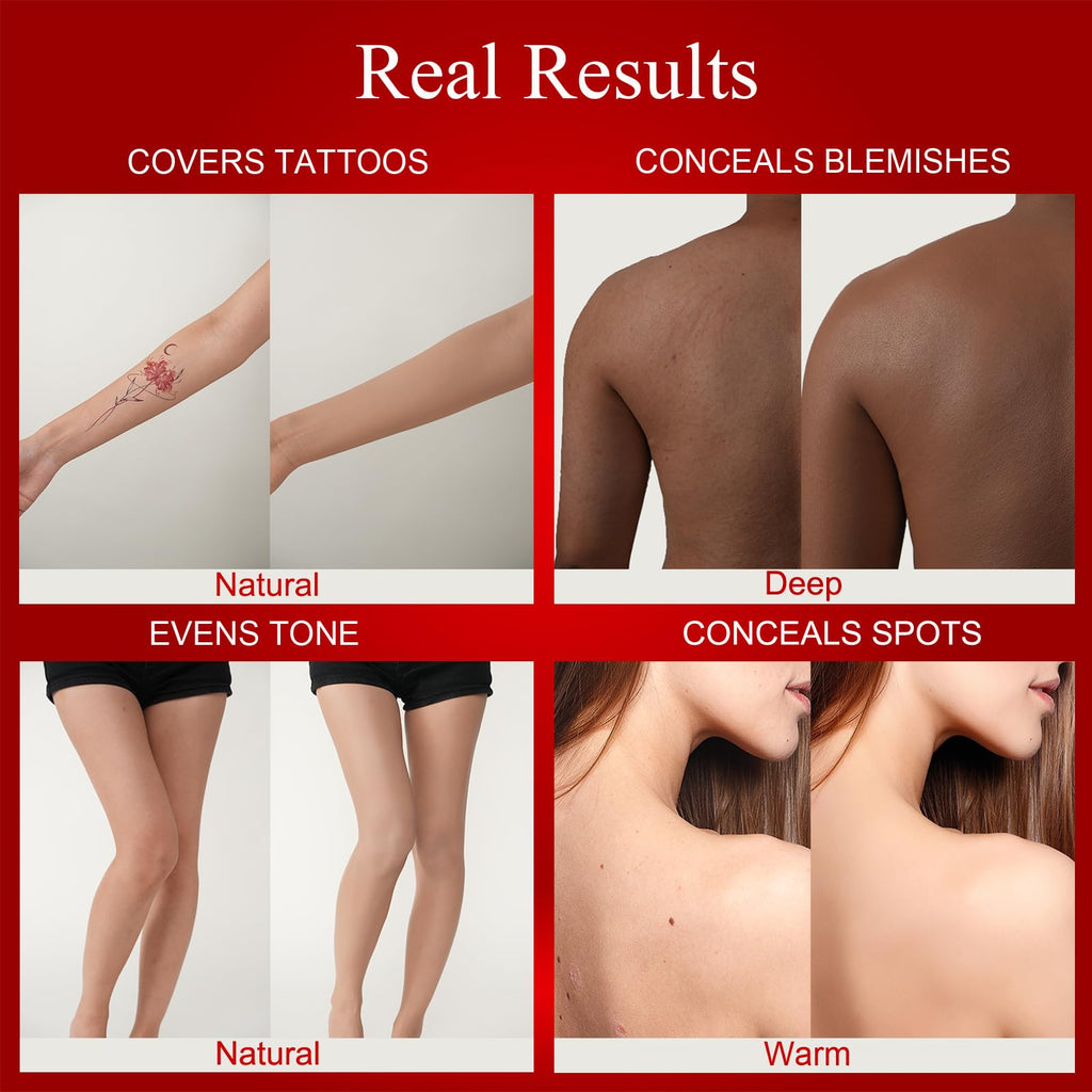 ANJOROUSA Body Coverage Perfector – Tattoo Cover Up & Waterproof