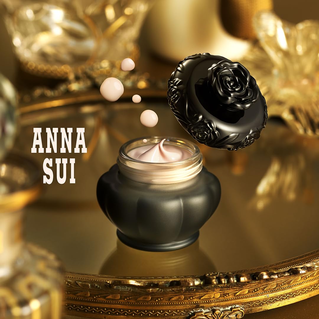 ANNA SUI Gel Foundation Makeup Base – Hydrating Primer with 90% Beauty Essence, Rose & Lavender