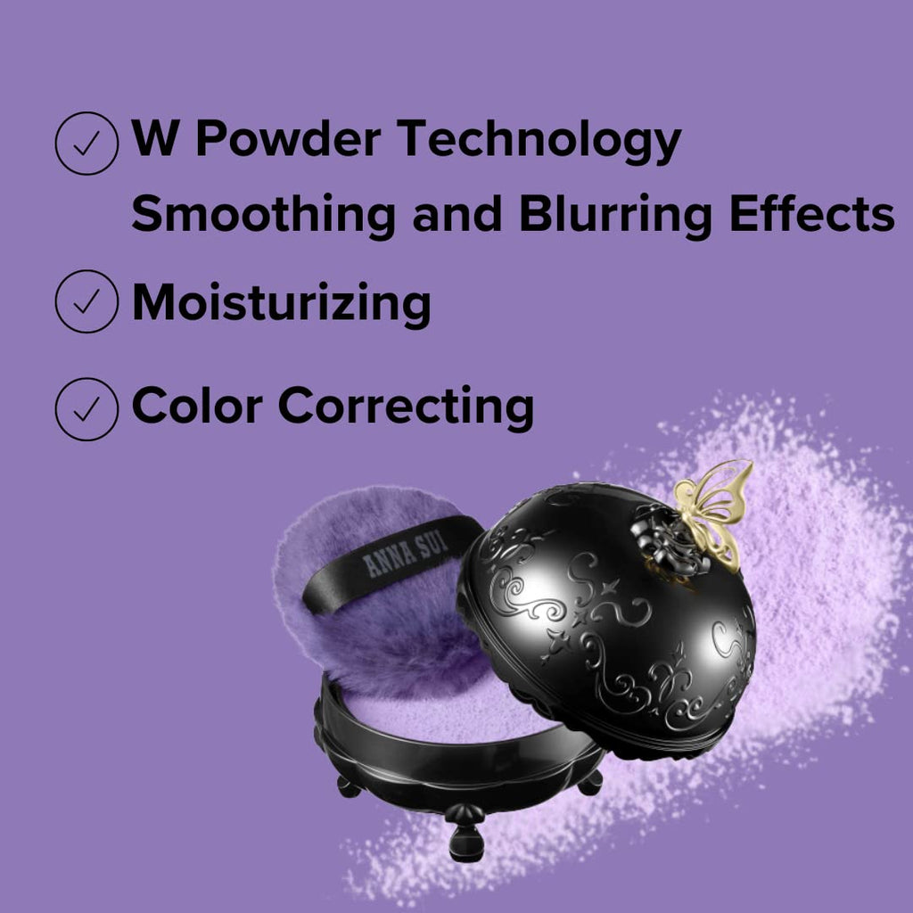 ANNA SUI Loose Face Powder Refill 200 Purple — Blurring, Brightening, Soft Focus Finish