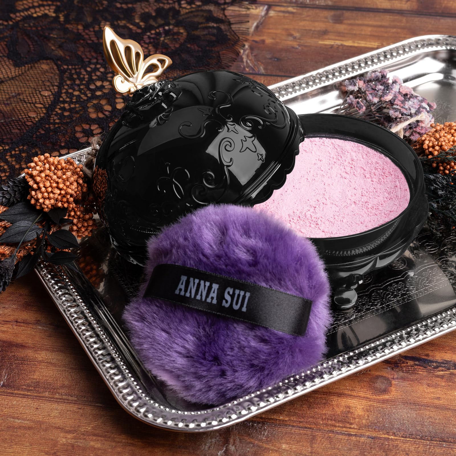 ANNA SUI Loose Face Powder Refill 200 Purple — Blurring, Brightening, Soft Focus Finish