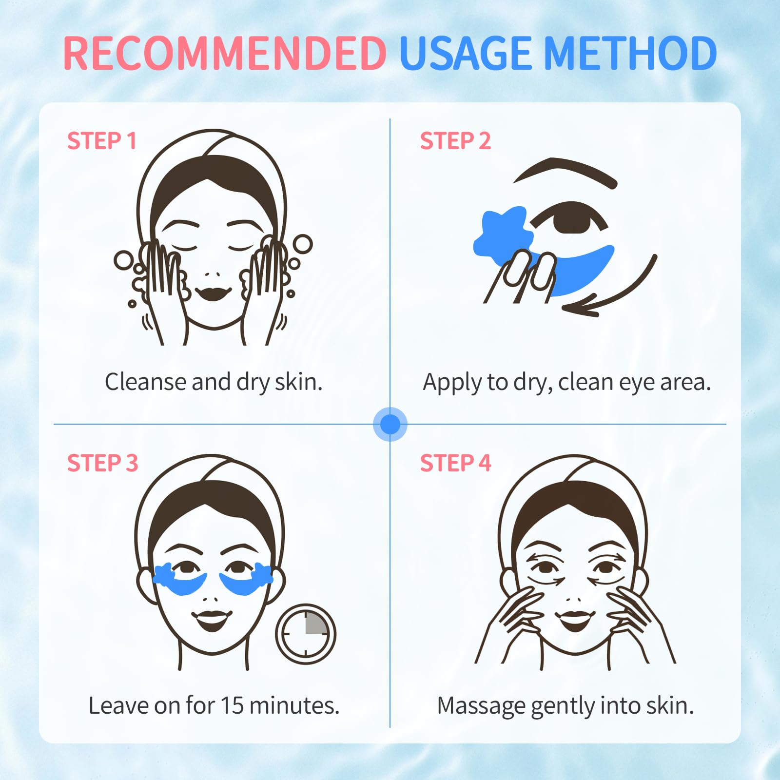 ANPODE 30 Pairs Tri-Color Star Under Eye Patches – Hydrogel for Puffy Eyes & Dark Circles
