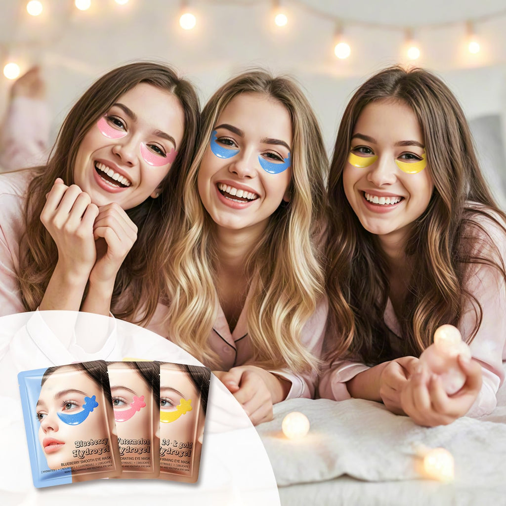 ANPODE 30 Pairs Tri-Color Star Under Eye Patches – Hydrogel for Puffy Eyes & Dark Circles