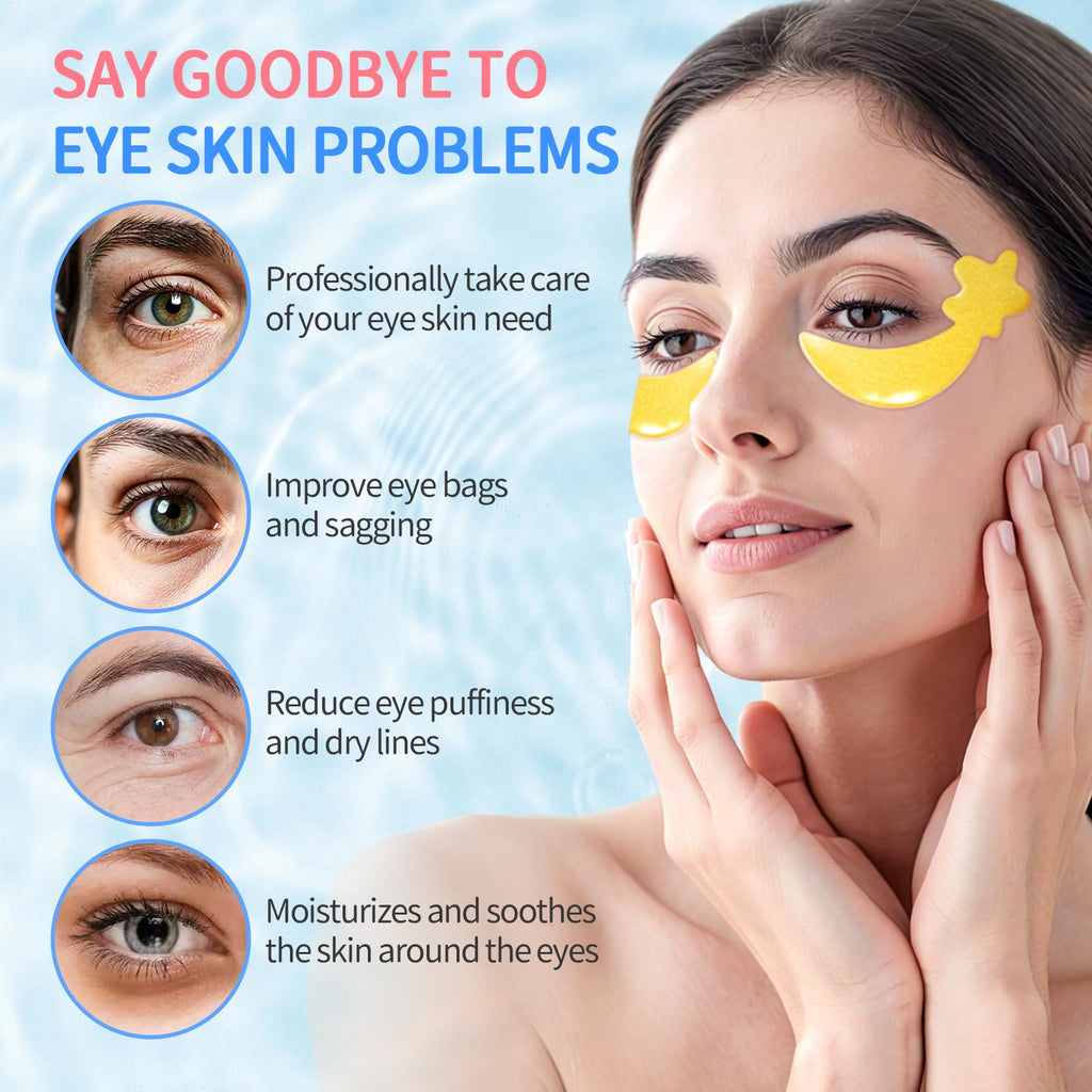 ANPODE 30 Pairs Tri-Color Star Under Eye Patches – Hydrogel for Puffy Eyes & Dark Circles