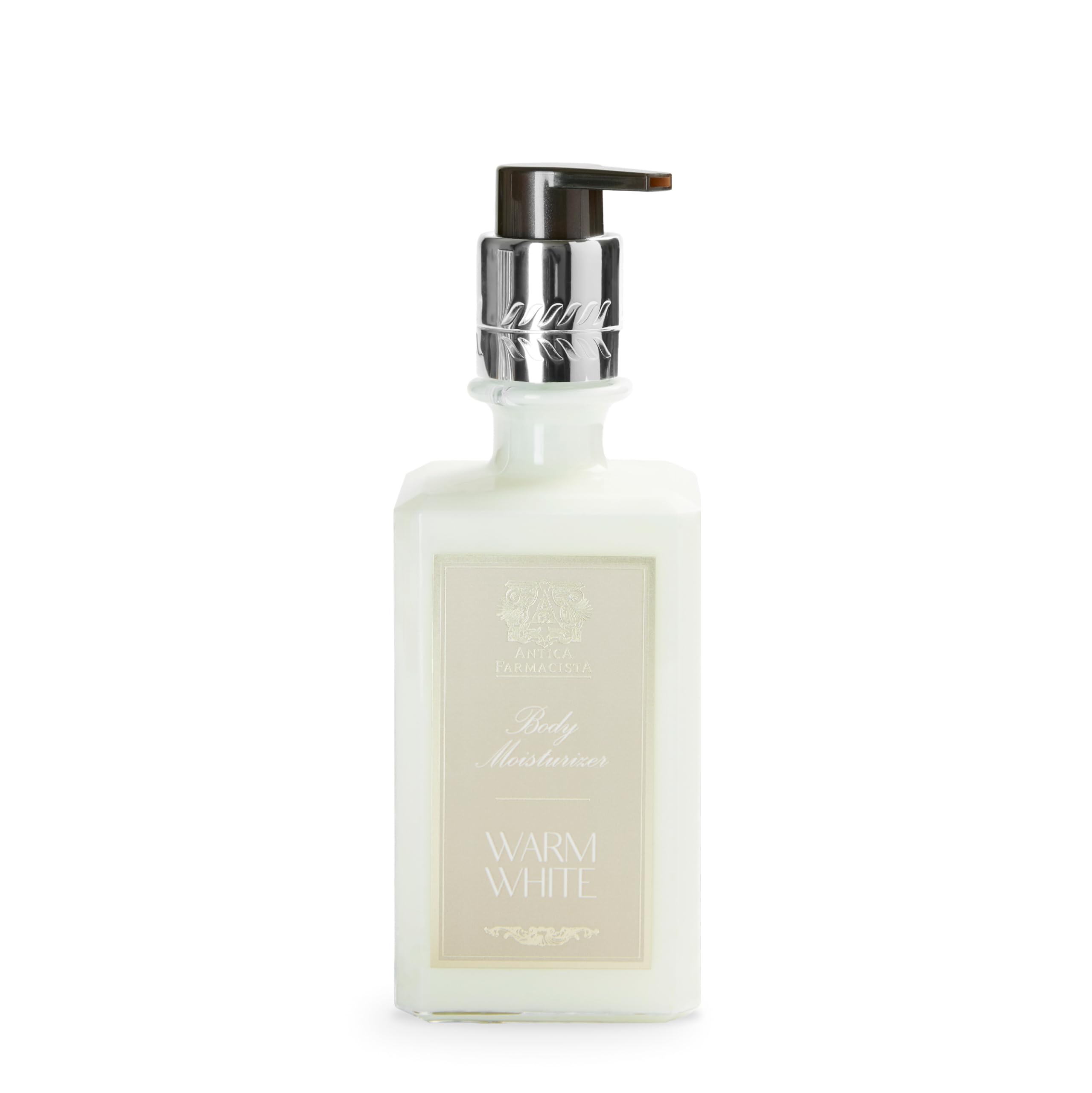 Antica Farmacista Body Moisturizer – Warm White Scented Lotion with Aloe Vera, Green Tea & Sweet Almond Oil, 10 fl oz