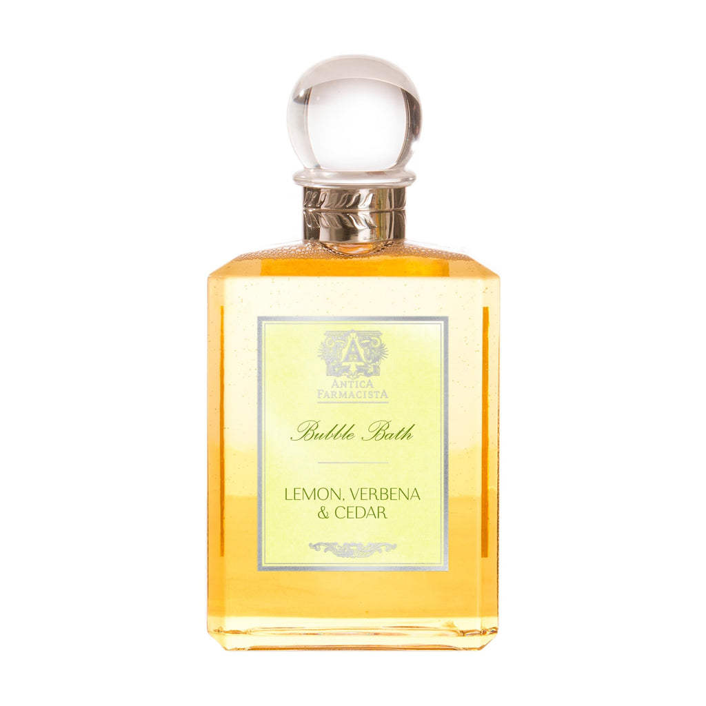 Antica Farmacista Bubble Bath – Relaxing Foam with Honey, Jojoba Oil & Aloe Vera | Lemon, Verbena & Cedar, 16 fl oz