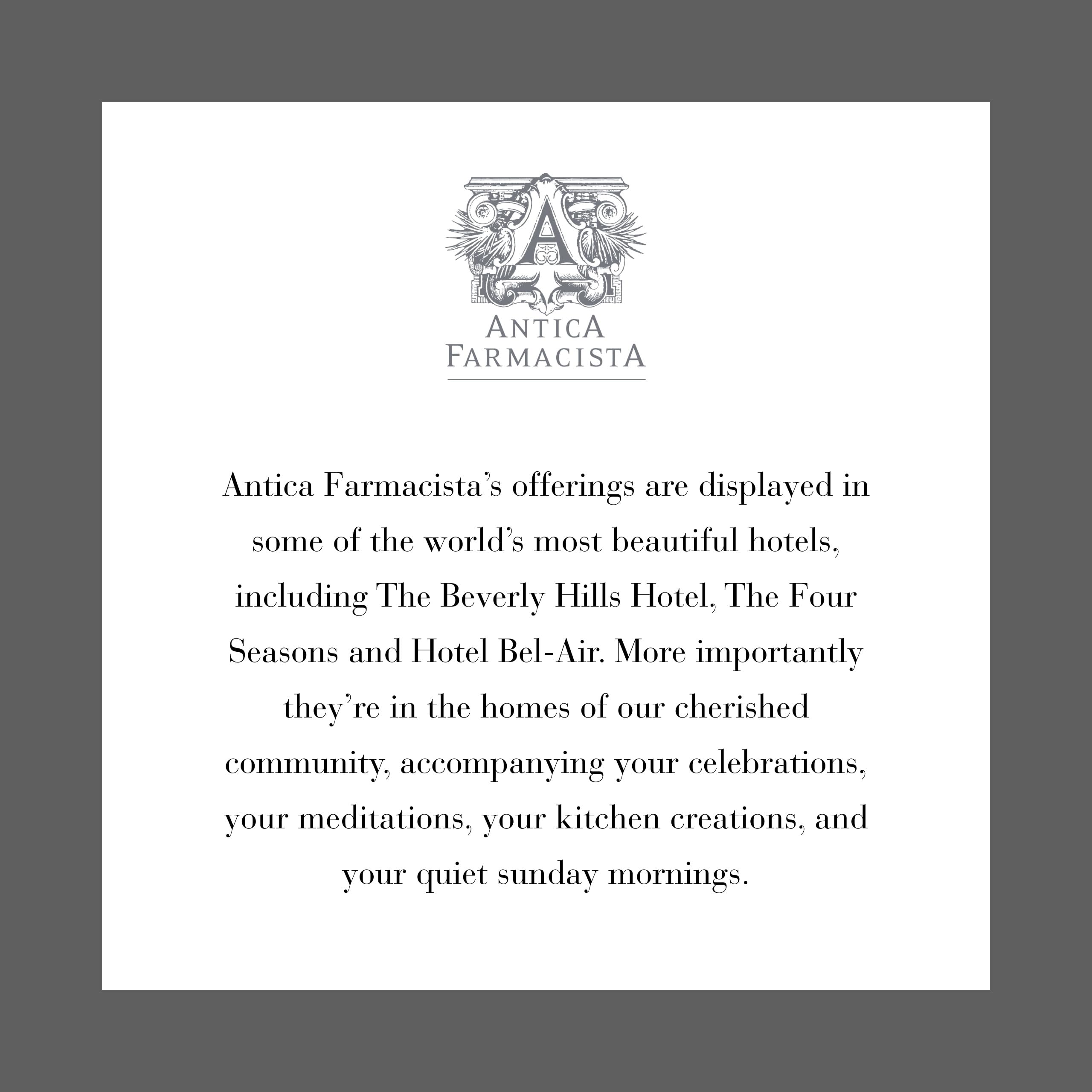 Antica Farmacista Body Moisturizer – Liquid Velvet with Aloe Vera, Green Tea & Sweet Almond Oil