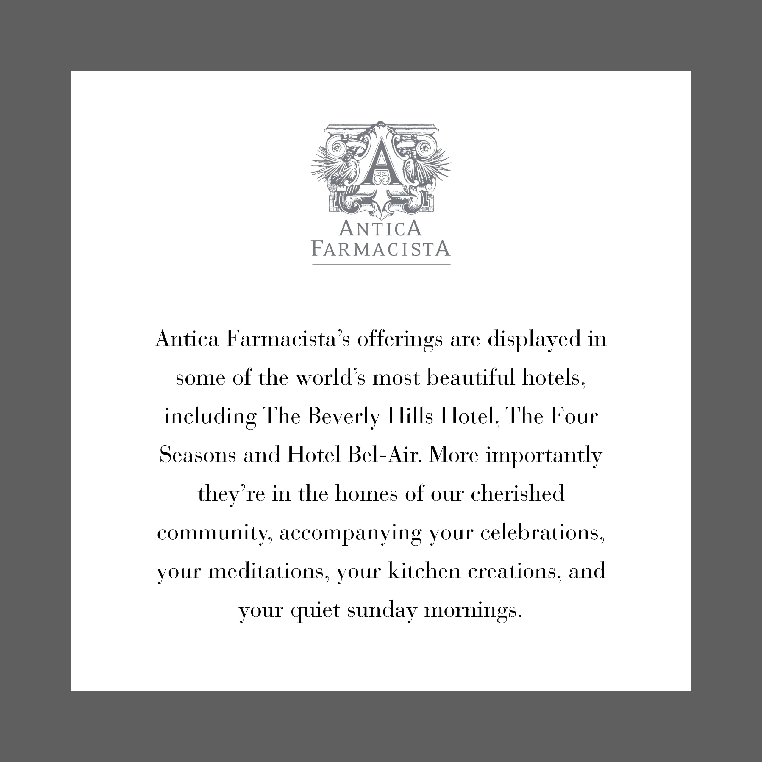 Antica Farmacista Acrylic Bath & Body Gift Set – Prosecco Scent, Hand & Body Wash, Moisturizer & Tray