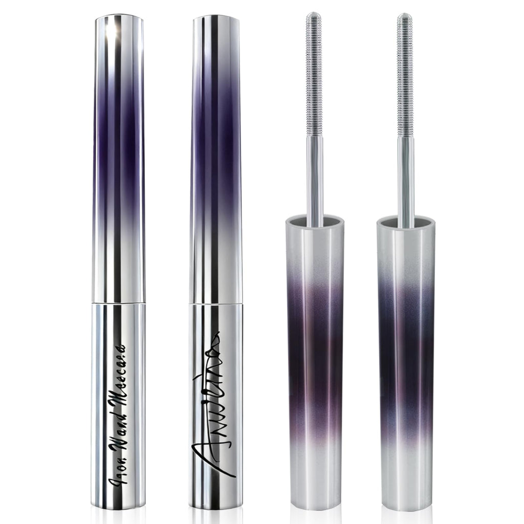 Anweina Iron Wand Mascara - 2-Pack, 3D Curl, Waterproof, Clump-Free