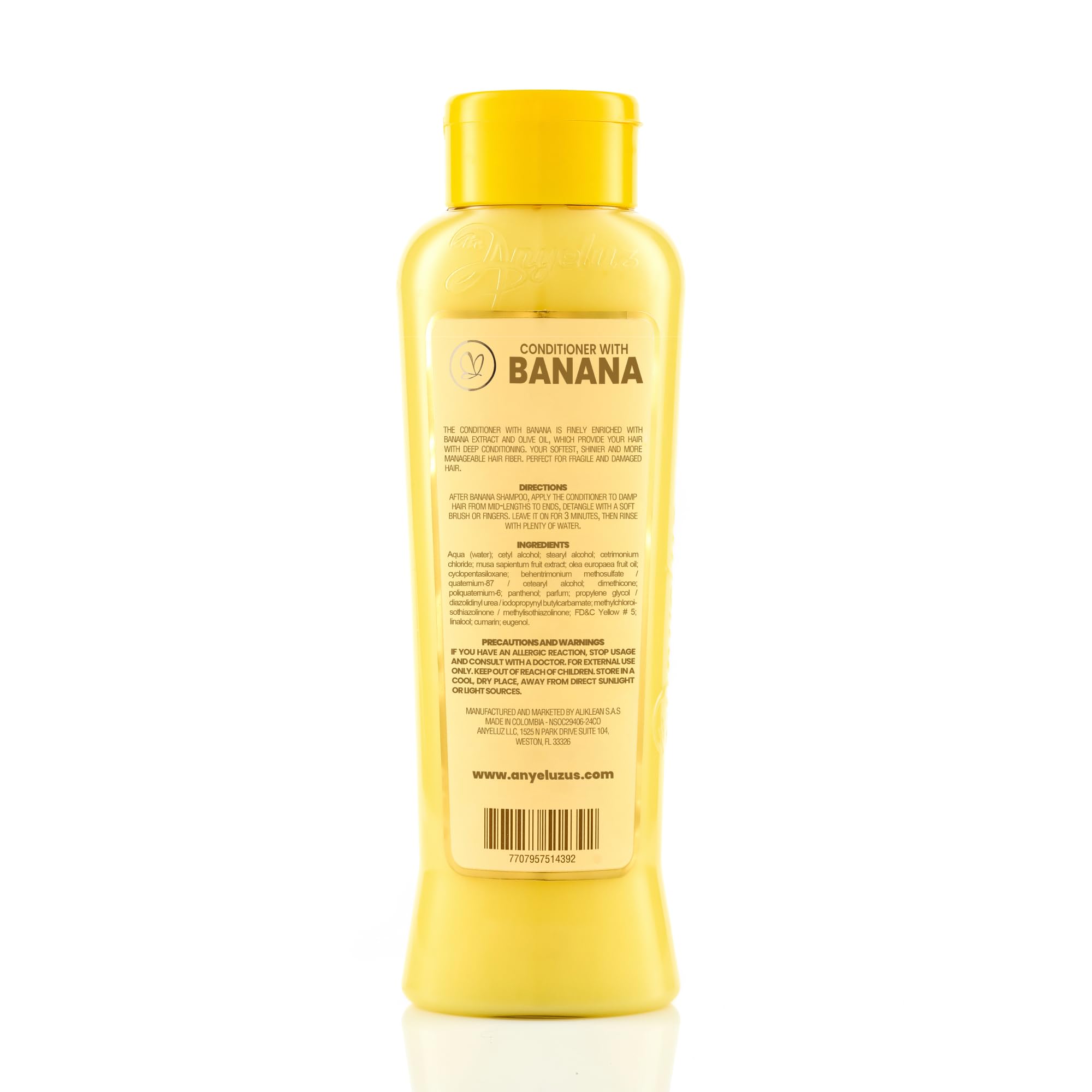 ANYELUZ Banana Conditioner | Deep Conditioning with Olive Oil for Fragile & Damaged Hair