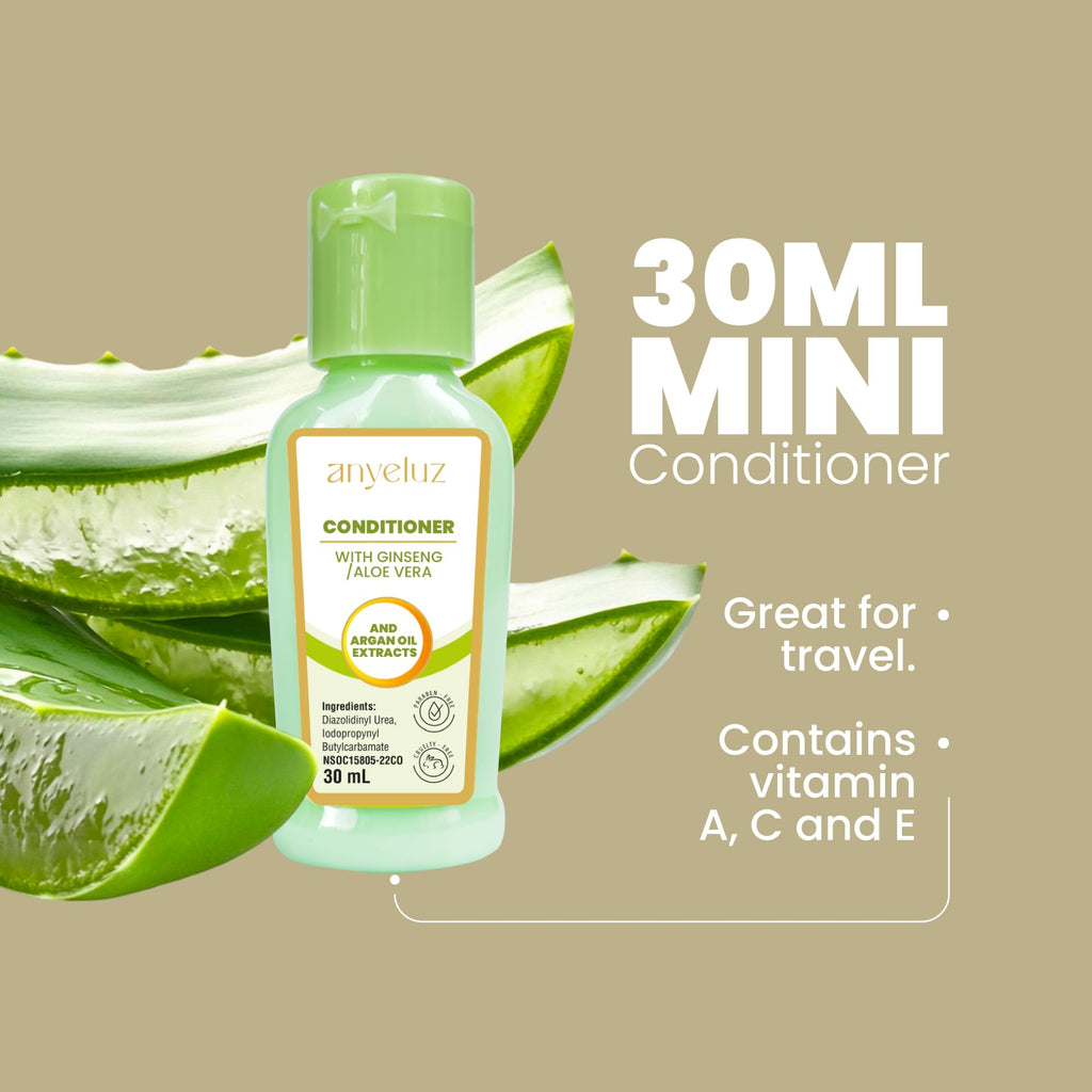 ANYELUZ Aloe Vera Argan Oil Conditioner Duo Pack – Full Size + Travel Bottle