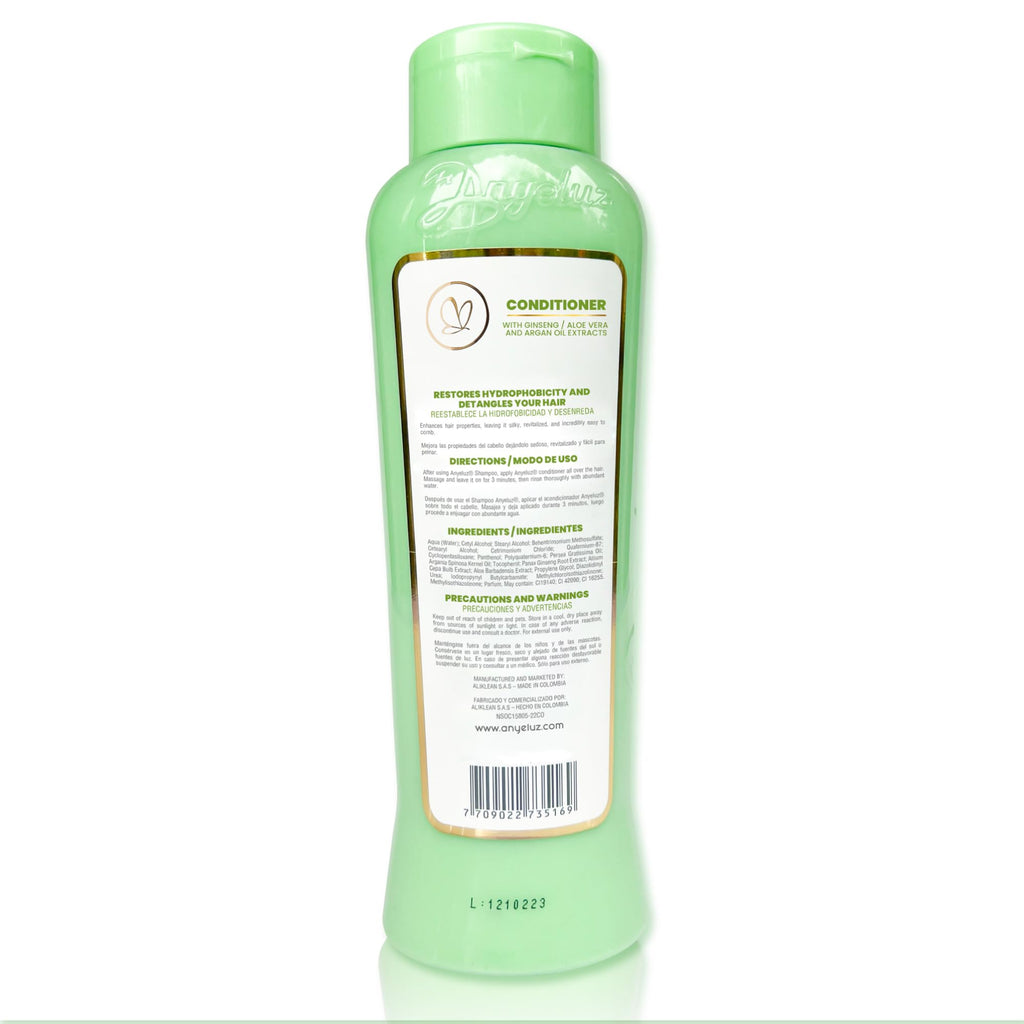 ANYELUZ Aloe Vera Argan Oil Conditioner Duo Pack – Full Size + Travel Bottle