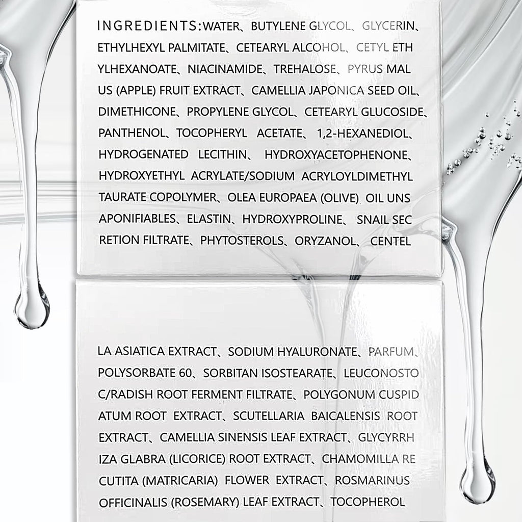 aobenz Snail Mucin Moisturizer - 68% Snail Mucin, Niacinamide 2%, Hyaluronic Acid | Firming Night Cream