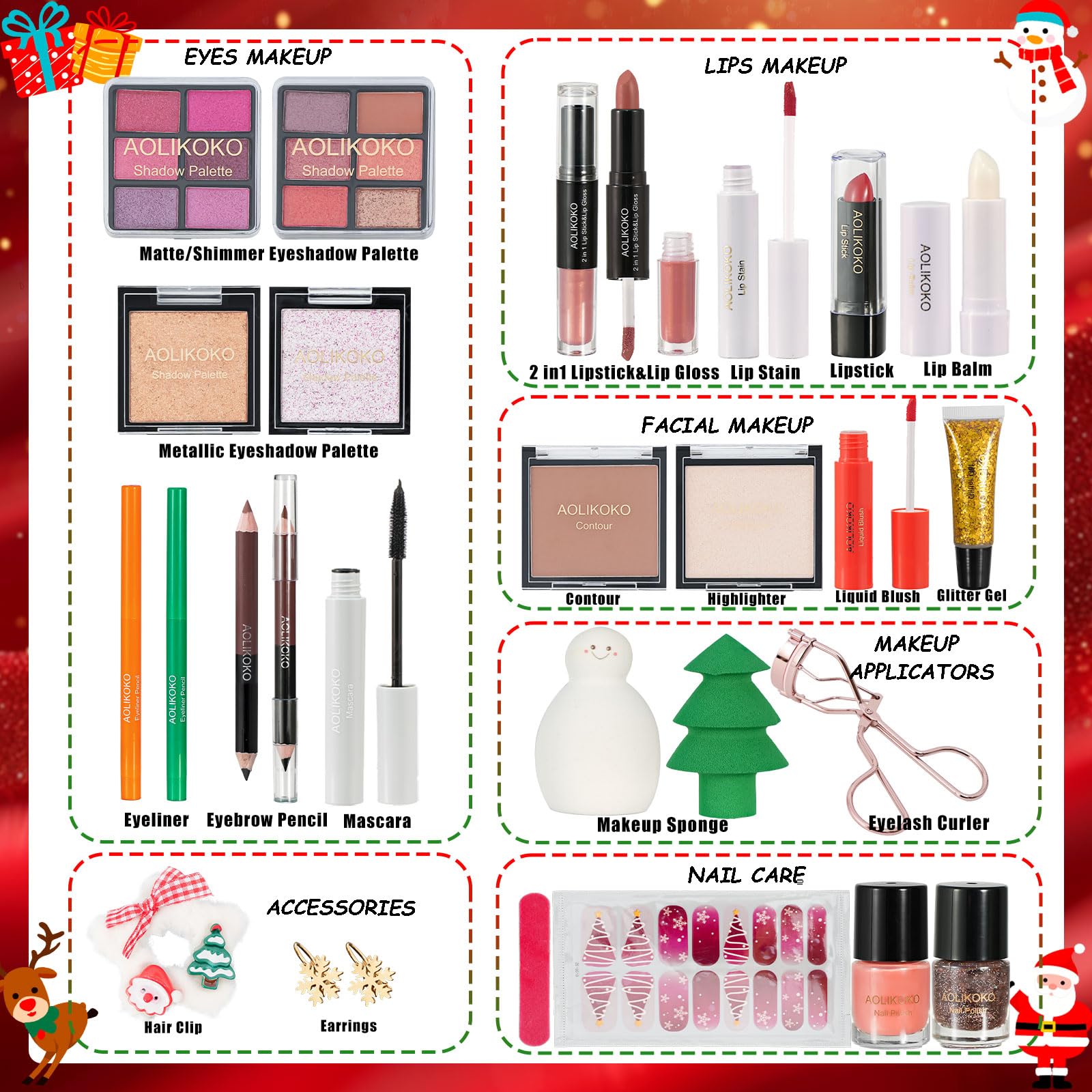 AOLIKOKO Makeup Advent Calendar 2025 – 24 Days of Beauty Surprises