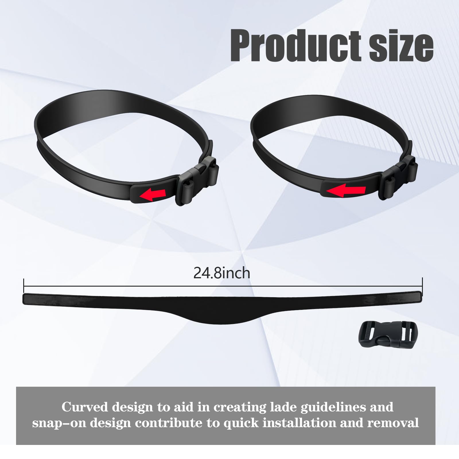 AOMGD Neckline Shaving Template & Adjustable Hair Trimming Guide – DIY Self Haircut System