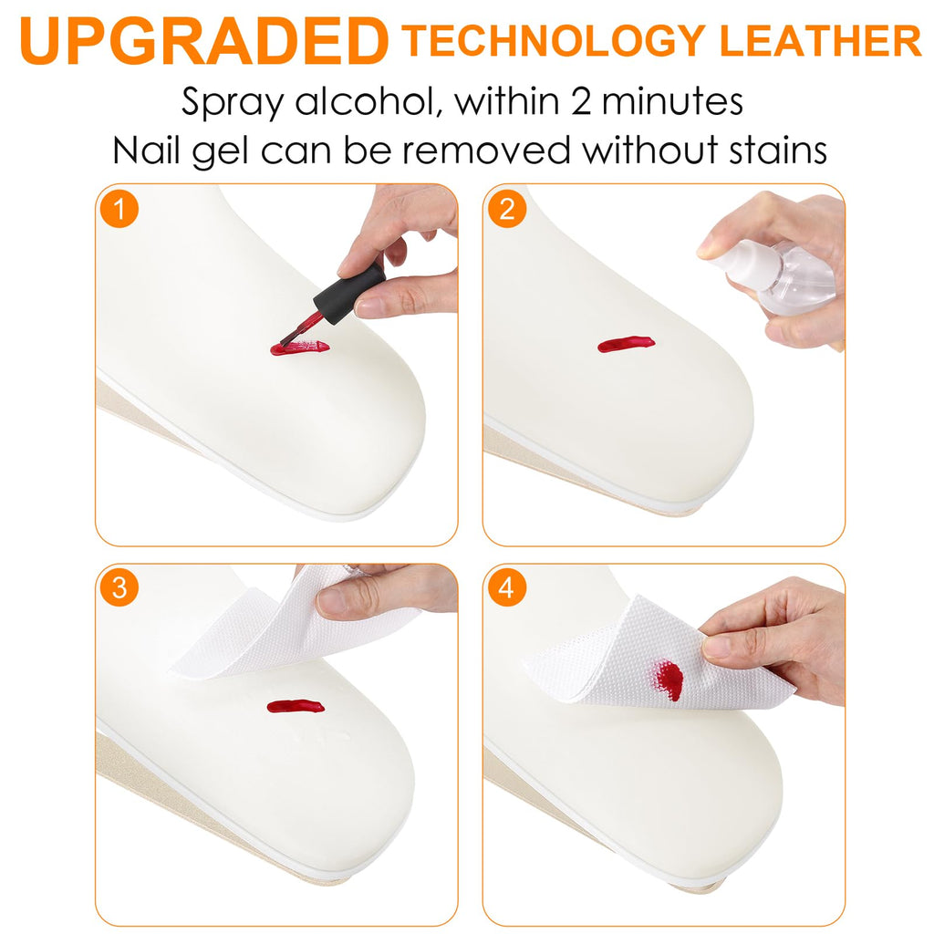 AONOLOVO Arm Rest for Nails – 10° U-Shaped Stand with Aluminum Alloy Holder