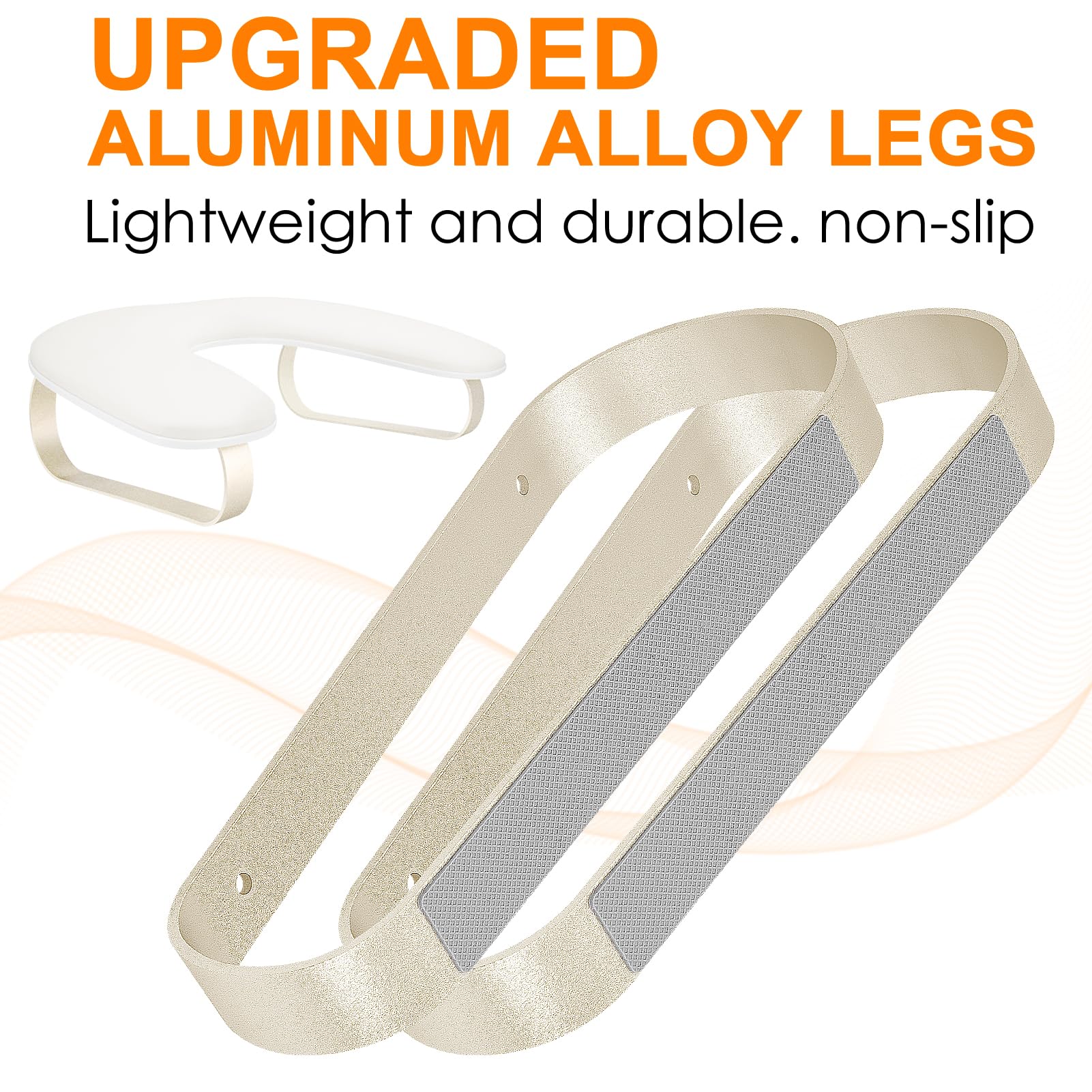 AONOLOVO Arm Rest for Nails – 10° U-Shaped Stand with Aluminum Alloy Holder