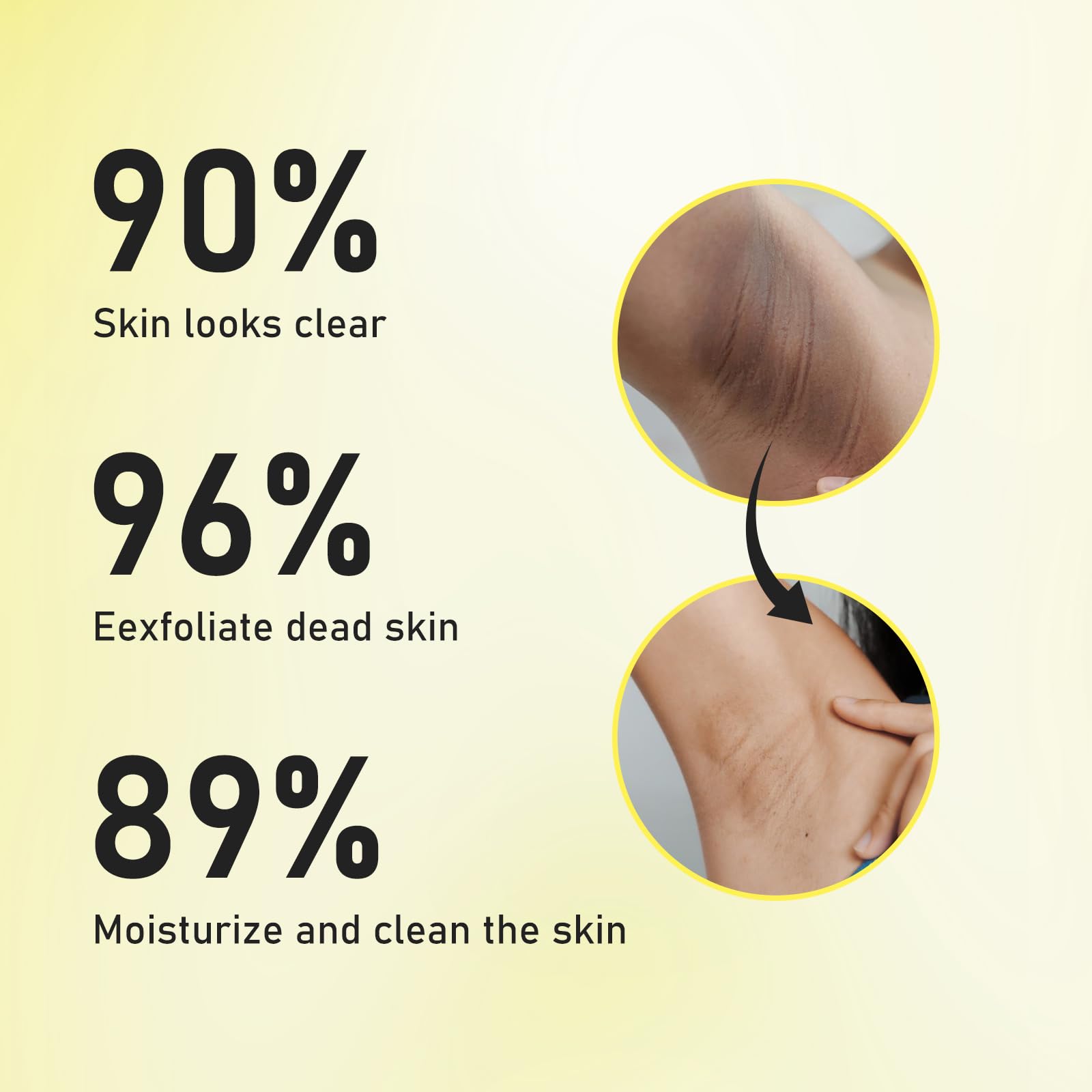 AOPEIBOTO Yellow Peeling Oil for Dark Skin — Extra Strong Body & Hand Exfoliant, 3.38 fl oz