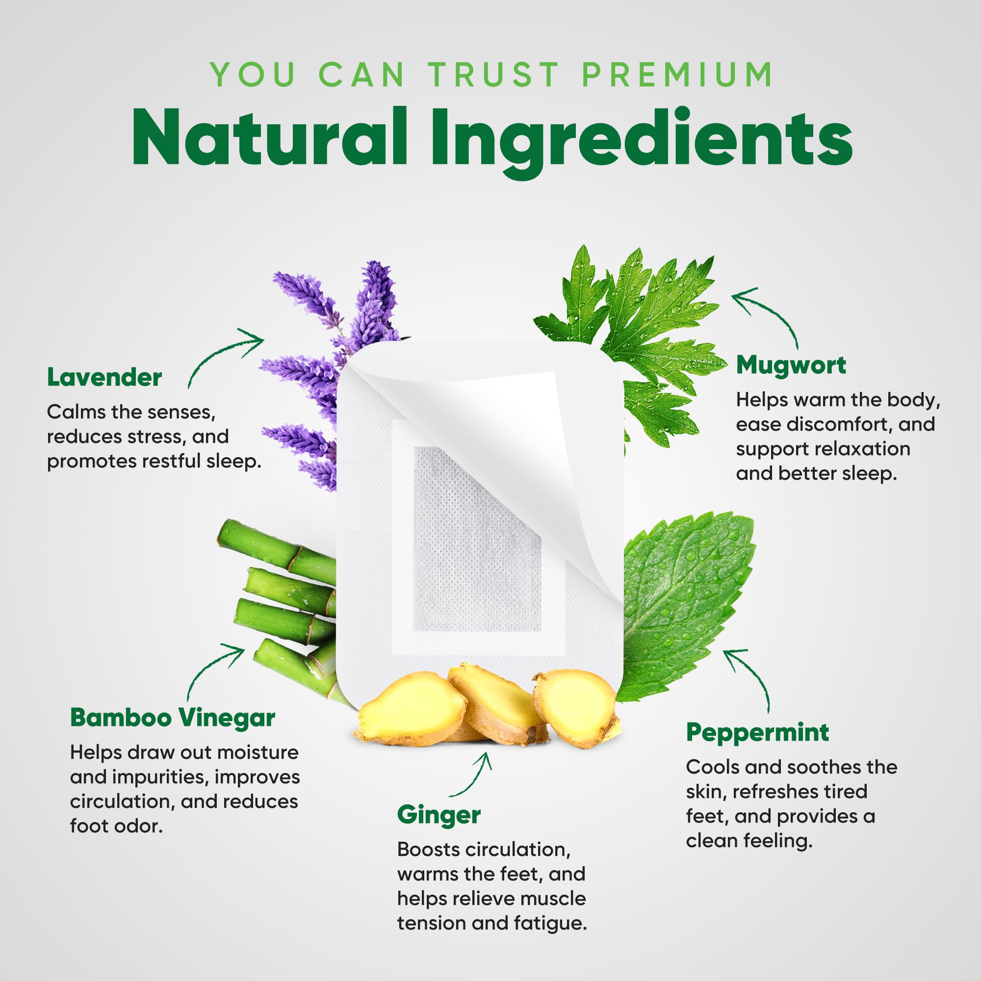AOSORW Natural Cleansing Foot Pads – Soothing Nightly Foot Care for Relaxation and Refreshment