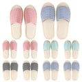 AOZUO 10 Pairs Disposable Indoor Slippers for Guests – Non-Slip, Breathable Open-Toe Bulk Pack