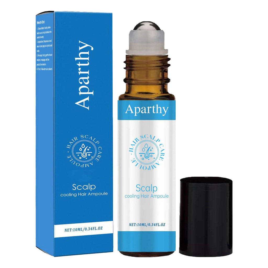 Aparthy Hair Growth Serum Roll On – Rosemary & Menthol, For Women & Men, 0.35 oz (10 ml)