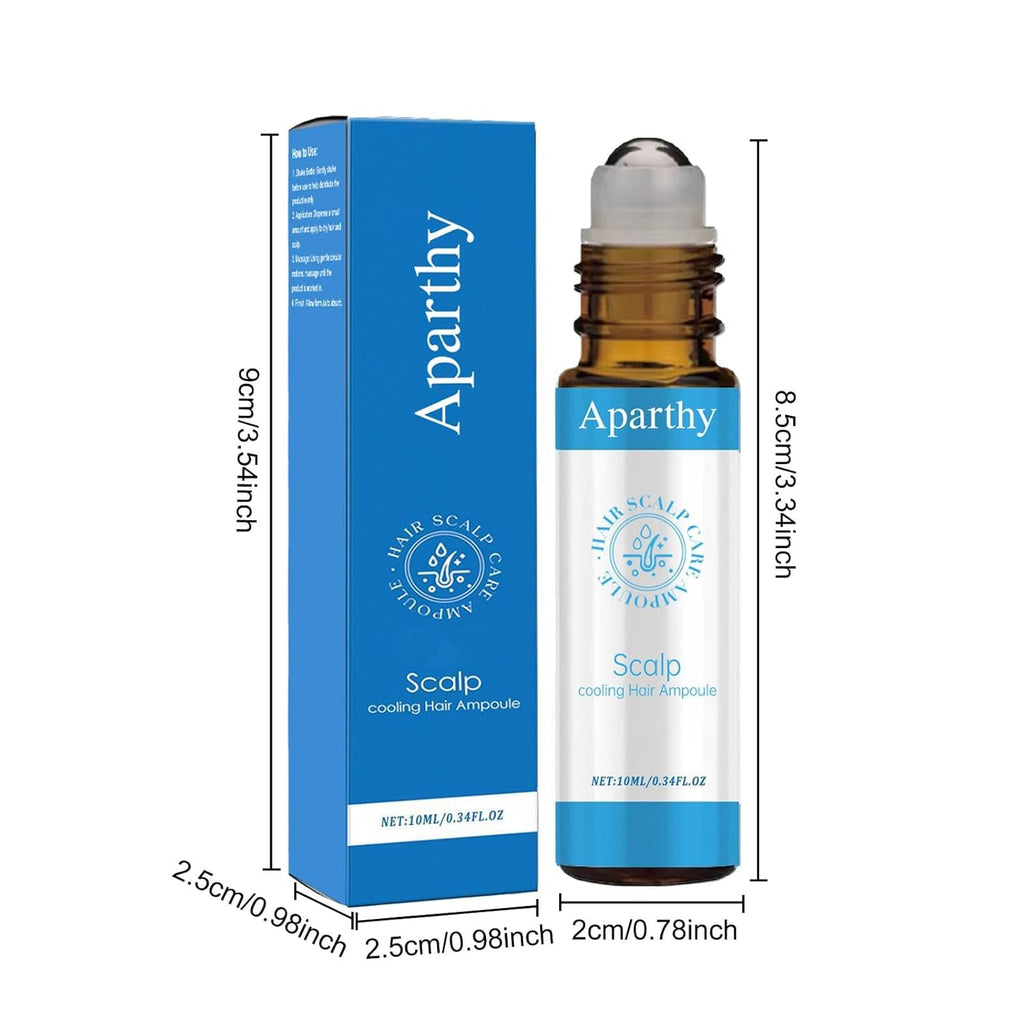 Aparthy Hair Growth Serum Roll On – Rosemary & Menthol, For Women & Men, 0.35 oz (10 ml)