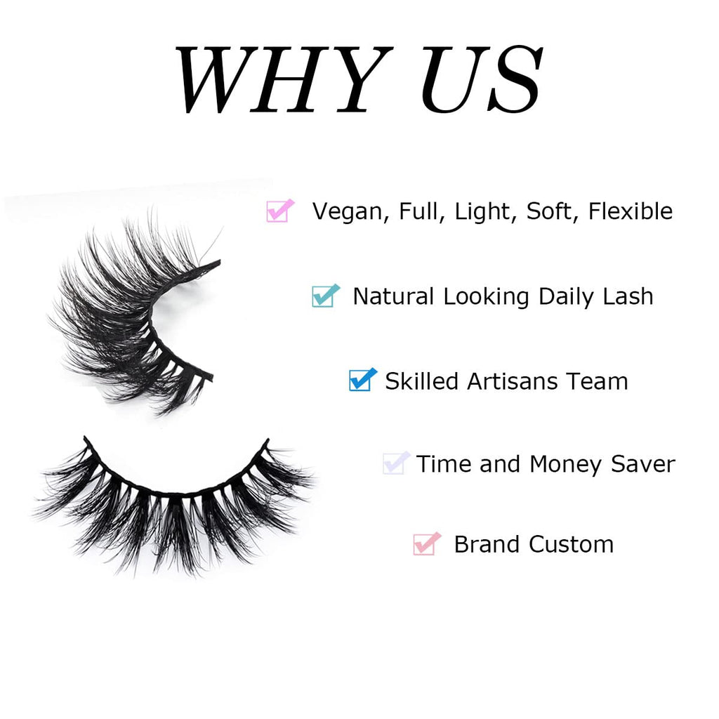 APCYUST Lashes Bulk 50 Pairs – 15mm & 18mm Full Eyelashes with Glitter Cases