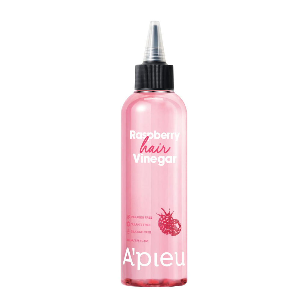 A’PIEU Raspberry Hair Vinegar Rinse – Scalp Cleanse & pH-Balanced Detox for Oily/Itchy Scalp (K-Beauty) 6.76 fl oz