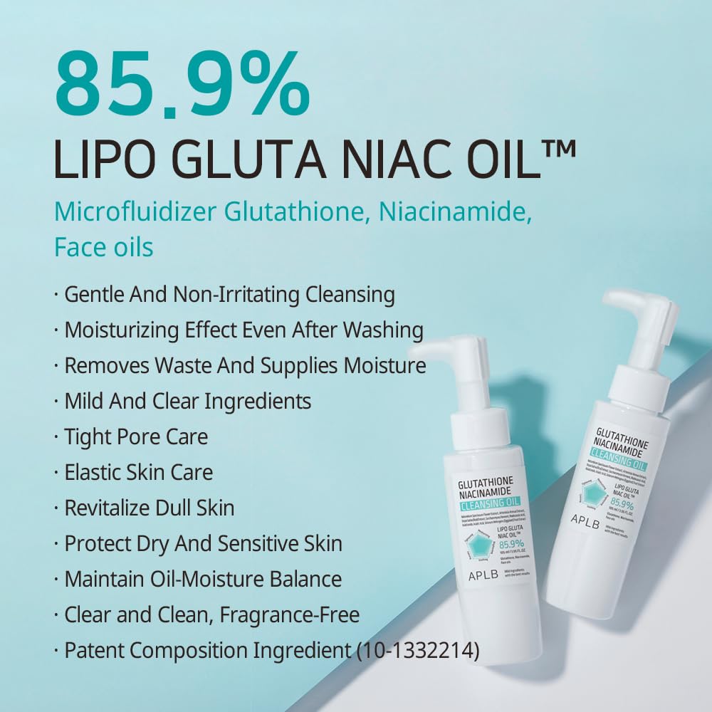 APLB Glutathione Niacinamide Cleansing Oil | LIPO GLUTA NIAC OIL 85.9%