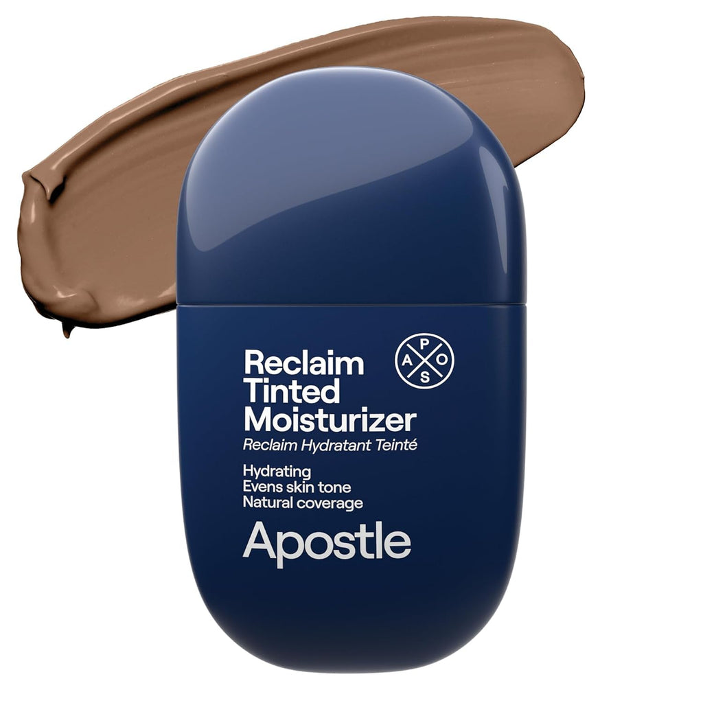 APOSTLE Reclaim Tinted Moisturizer for Men (5 Mandeville) – Hydrating, Buildable Coverage, Niacinamide + Hyaluronic Acid