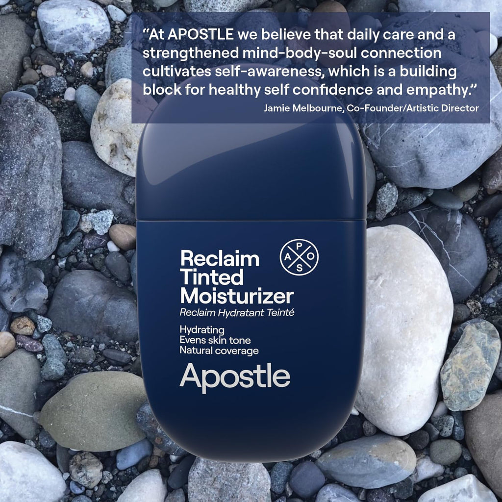 APOSTLE Reclaim Tinted Moisturizer for Men (12 Negril) – Buildable Coverage with Niacinamide & Hyaluronic Acid