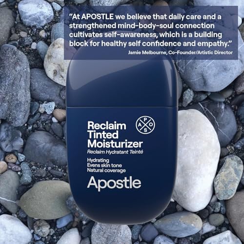 APOSTLE Reclaim Tinted Moisturizer for Men (5 Mandeville) – Hydrating, Buildable Coverage, Niacinamide + Hyaluronic Acid