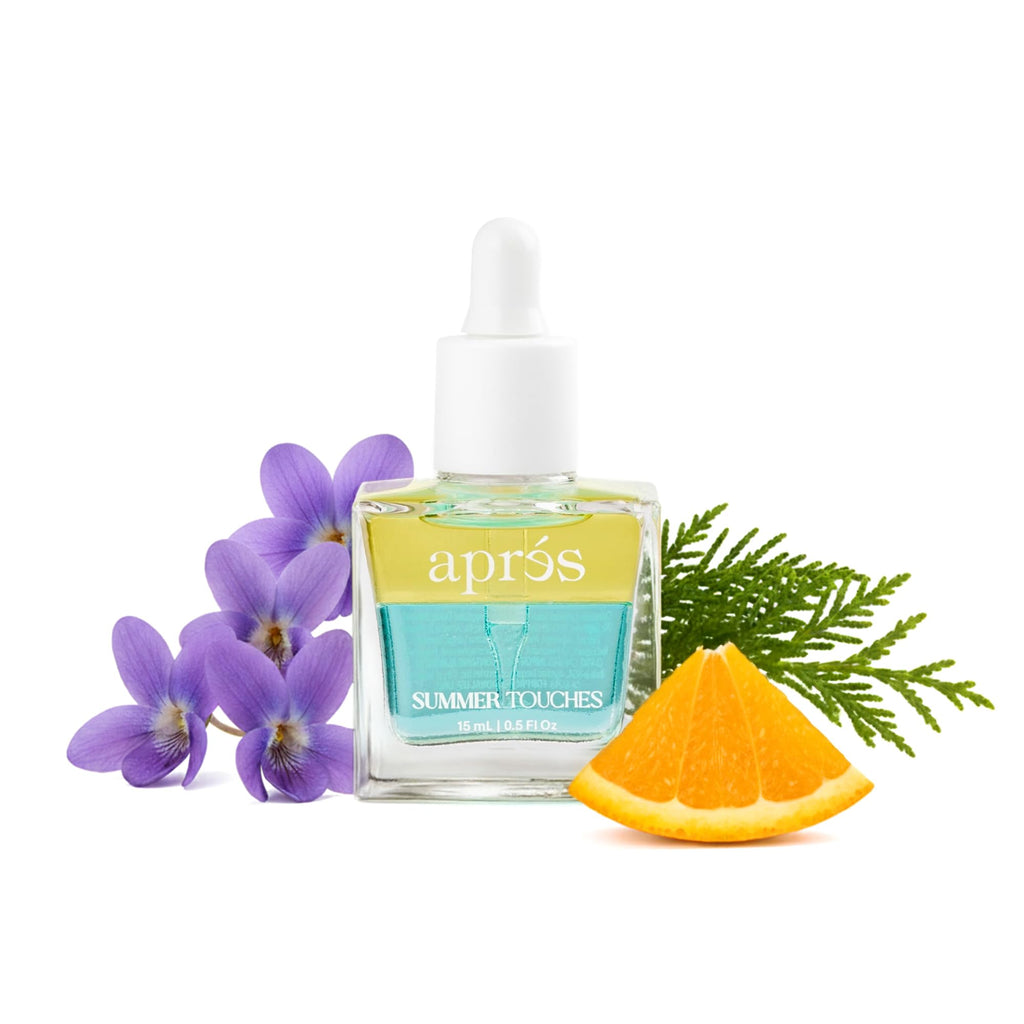 APRÉS Apres Light & Shadow Cuticle Serum – Nourishing Almond & Jojoba Oil, Turmeric & Vitamin B (15 mL, Summer Touches)