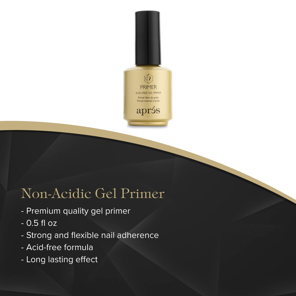 APRÉS Gel-X Professional Nail Kit – Gold Bottle pH Bonder, Acid-Free Primer & Extend Gel (15 ml each)