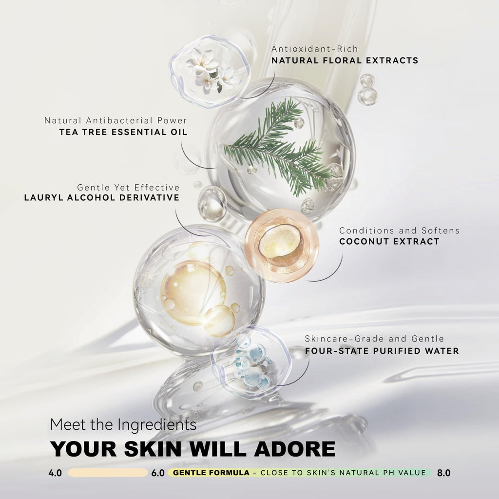 Aprilous Tea Tree Makeup Brush Cleaner – Large 25.36 oz, Deep Cleaning for Brushes & Sponges