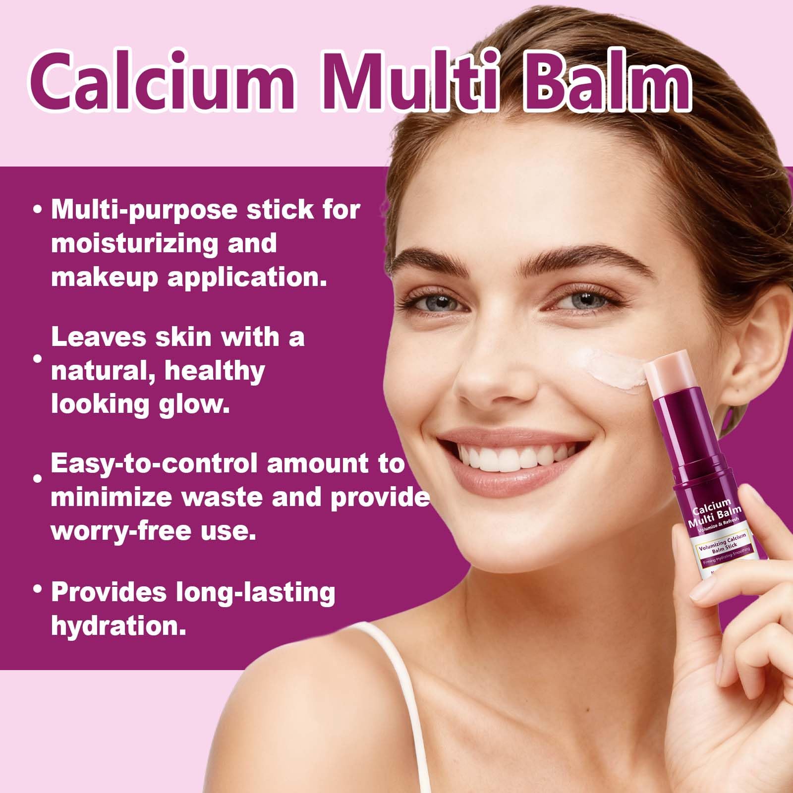 APUUFYQC Calcium Multi Balm Stick 3Pack – Firming, Hydration & Collagen Infusion