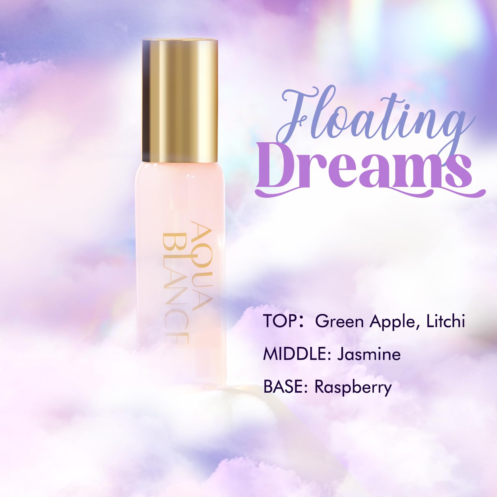 AQUA BLANCE Body Spray Set — 3 Travel-Size Scents (60ml each) Vanilla Woodland, Weekend Bliss, Floating Dreams