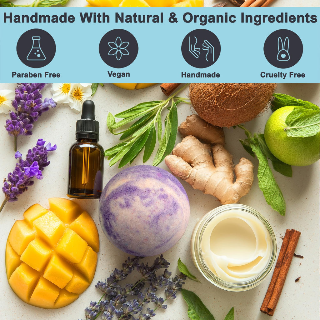 Aqua Elegante Luxury Bath Bombs for Men – Gift Set of 12 with Organic Essential Oils