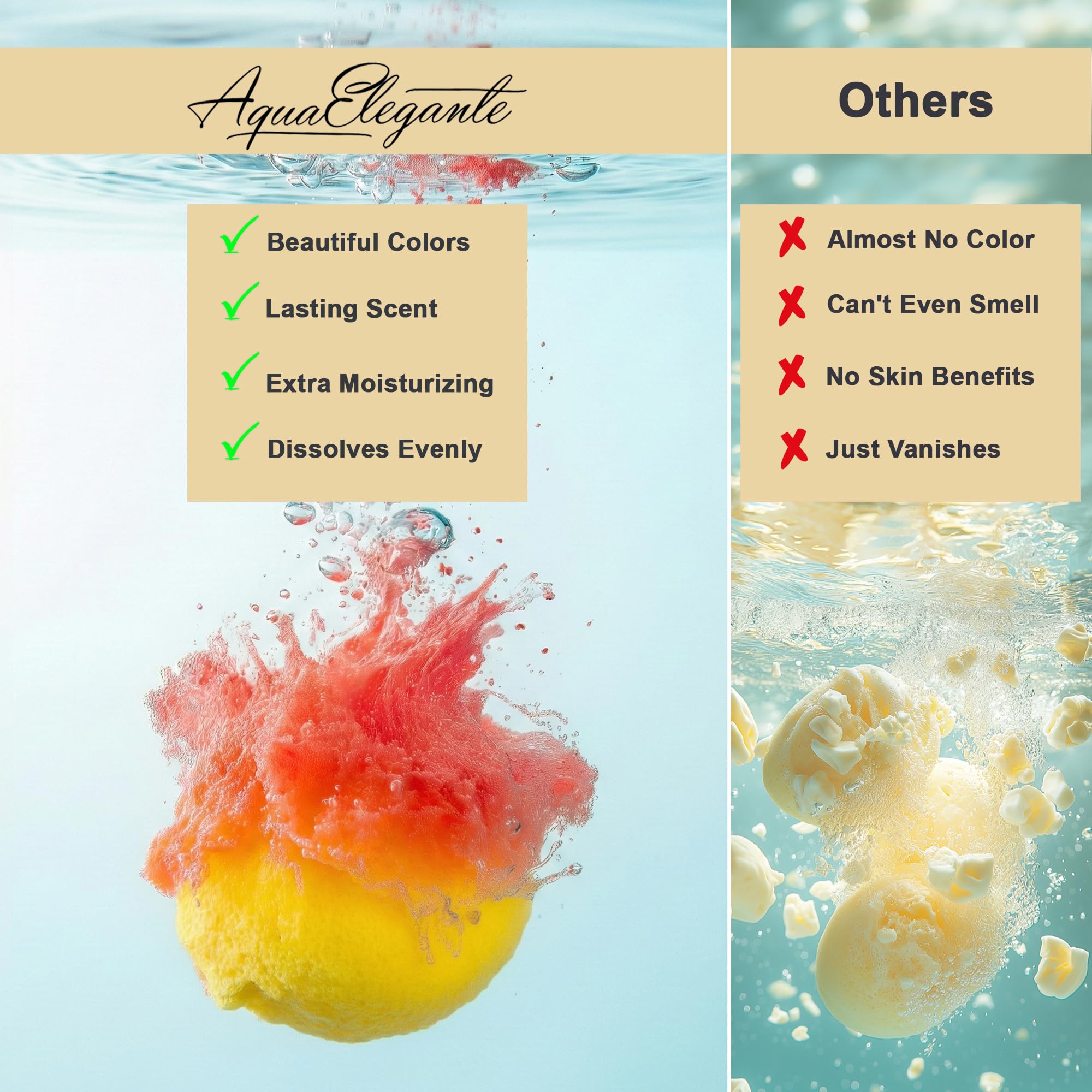 Flower Bath Bombs Gift Set – 12 Large Natural Bath Bombs by Aqua Elegante