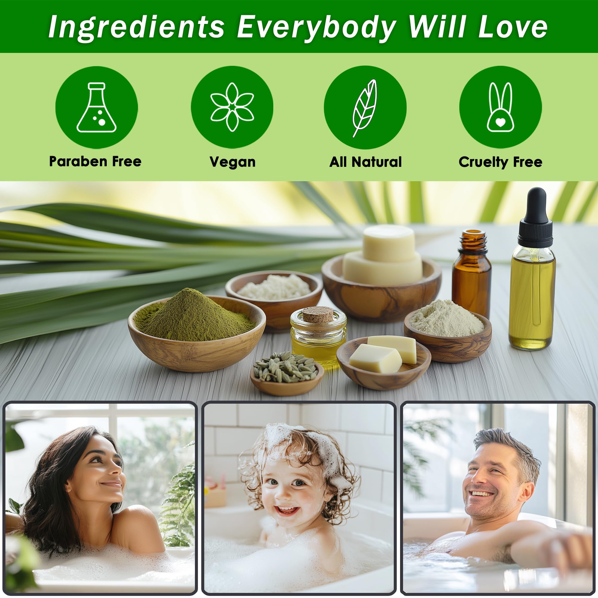 Aqua Elegante Bath Spa Gift Sets - Luxury Green Tea & Lemongrass Spa Kit