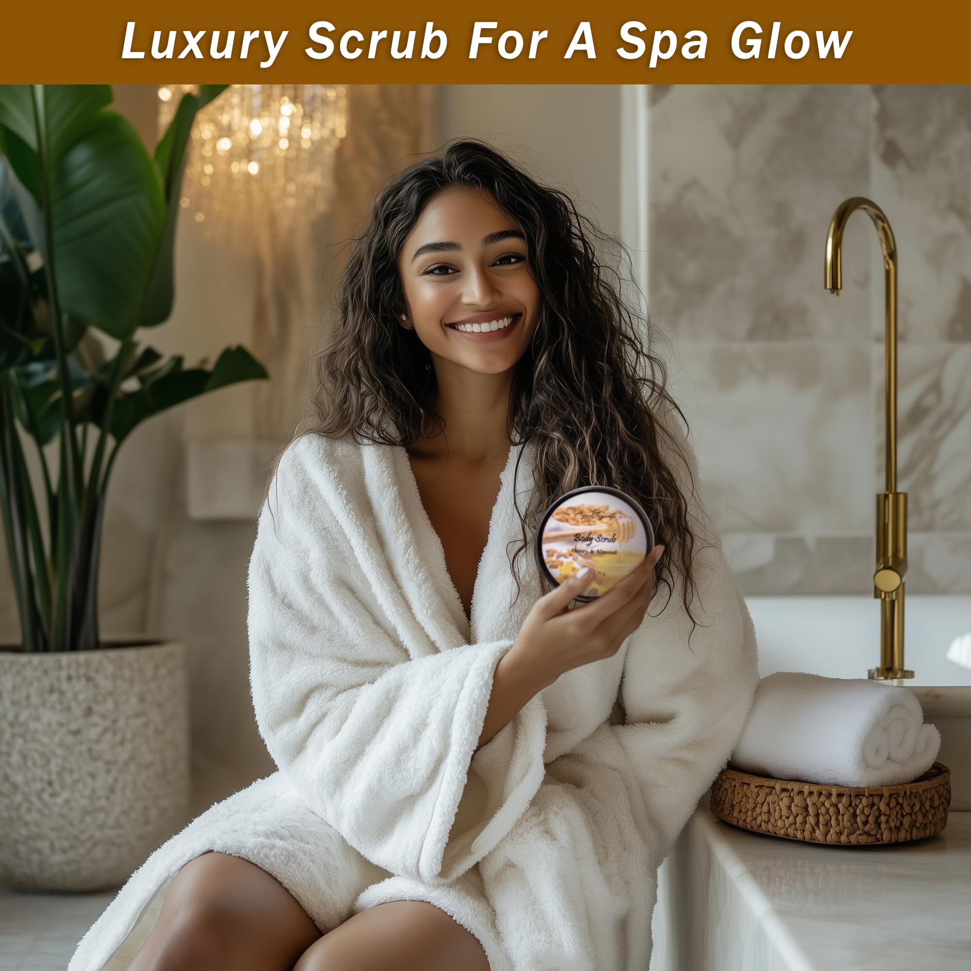 Luxury Spa Gift Baskets for Women | Aqua Elegante Honey & Almond Bath Set