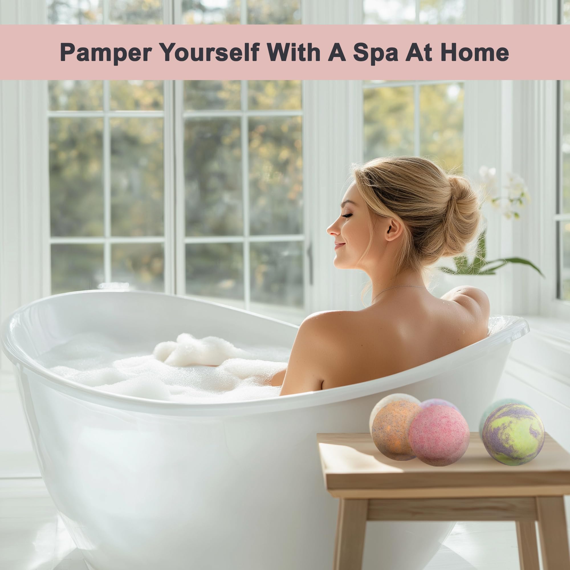 Aqua Elegante Luxury Bath Bombs Gift Set – 12 Large, Organic Essential Oils, Vegan & Cruelty-Free