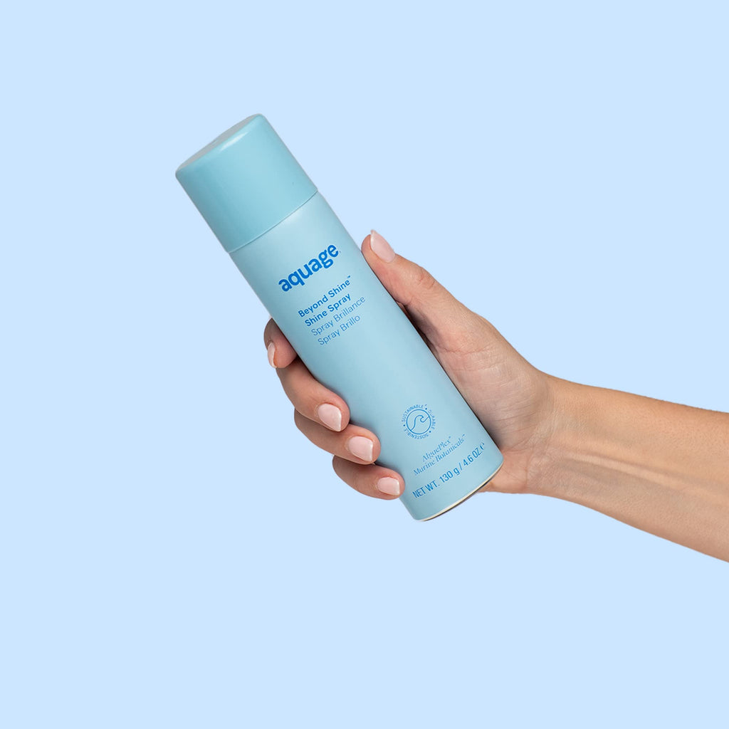 Aquage Beyond Shine: Fine-Mist Silkening & Glossing Spray – Shine, Smoothness & Thermal Protection (4.6 oz)