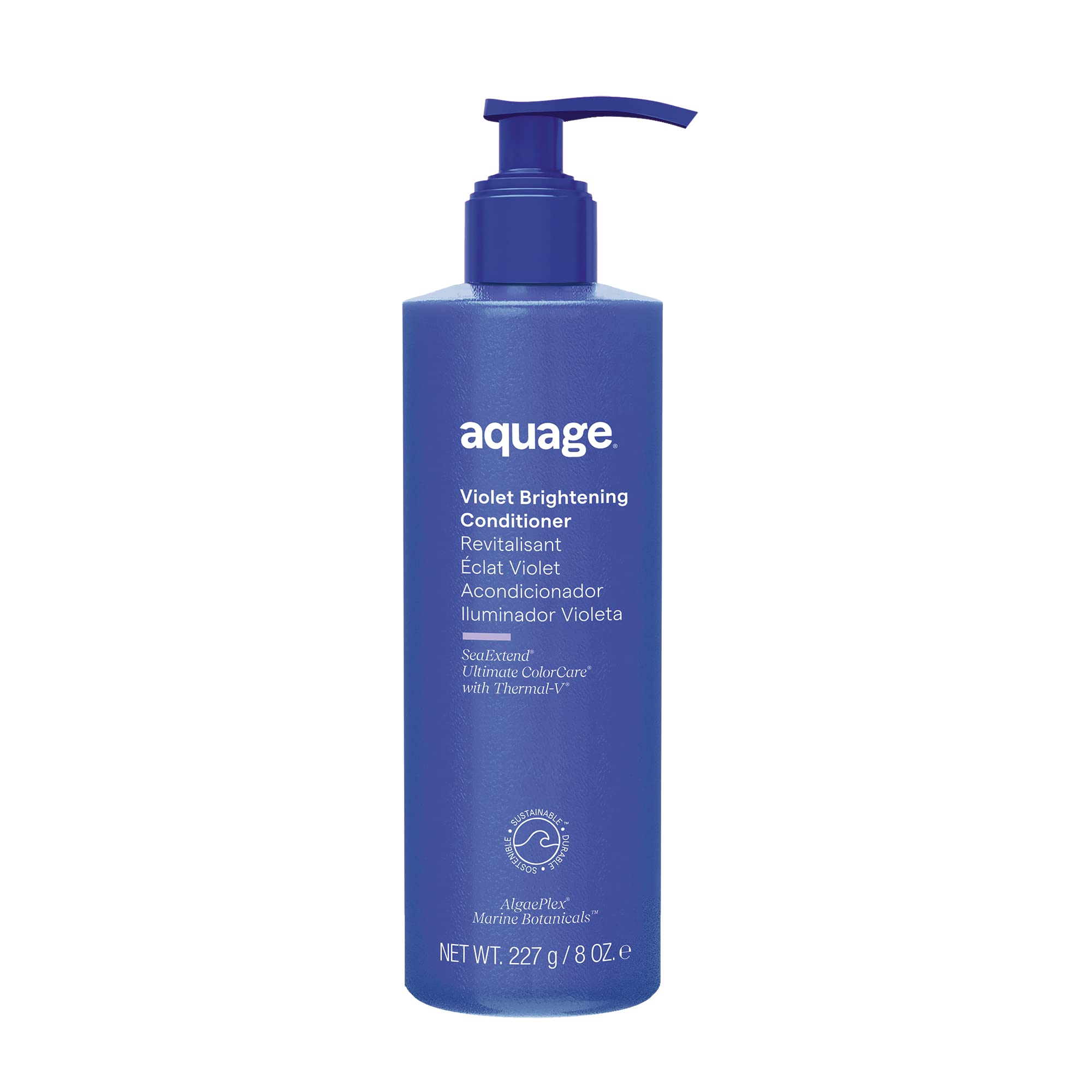 Aquage Violet Brightening Conditioner – 8 oz | Nourishes Hair, Brightens Blond Shine