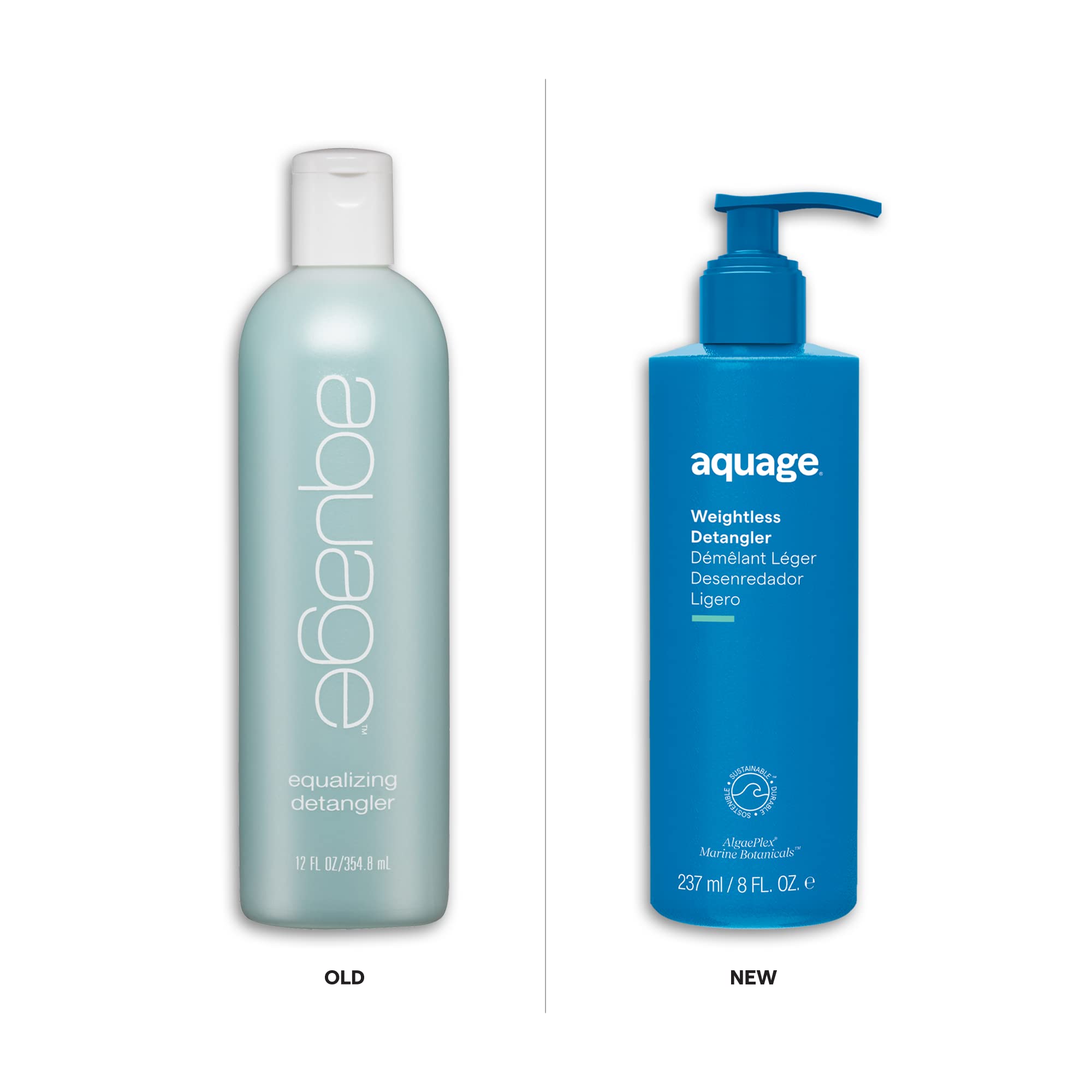 Aquage Weightless Detangler – Ultra-Light Hydrating Conditioner for Tangle-Free Hair (8 oz)