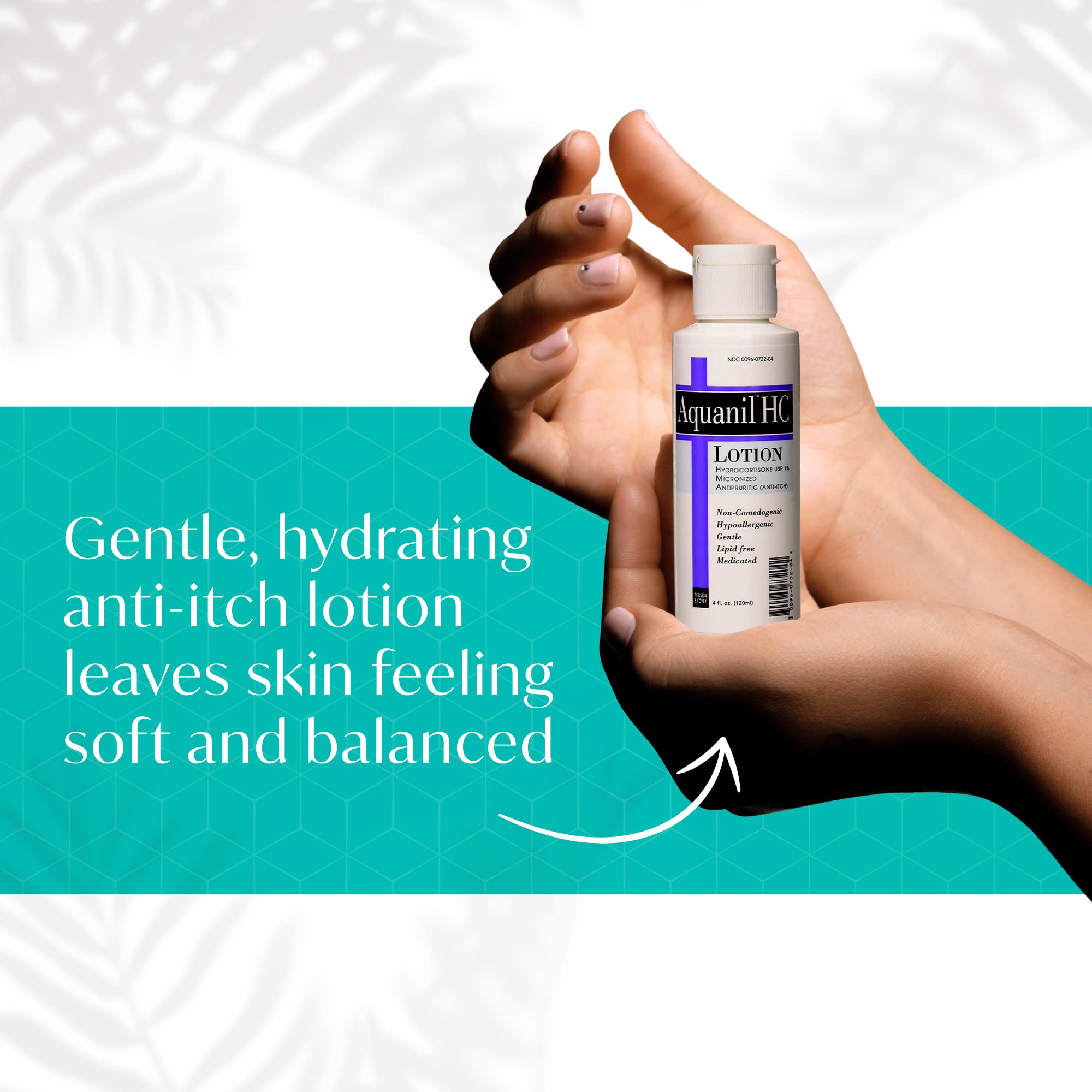 Aquanil HC Lotion – Calming Anti-Itch Body Lotion for All Skin Types (Fragrance-Free)