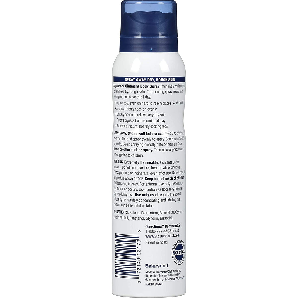Aquaphor Ointment Body Spray — Moisturizes and Soothes Dry Skin (3.7 oz, 4-Pack)