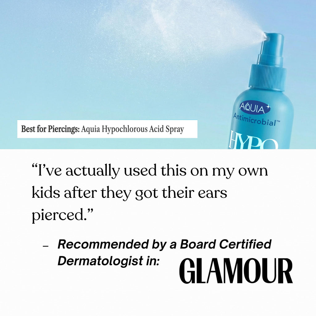 Aquia Hypochlorous Acid Spray for Face and Skin | 32oz Refill Antimicrobial Facial Cleanser