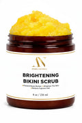 ArabelsNaturals Bikini Area Exfoliator & Brightening Body Scrub – 8 oz | Sugar Scrub with Turmeric & Shea Butter